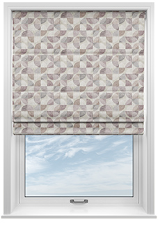Mosaic Tile, Very Berry - Roman Blind